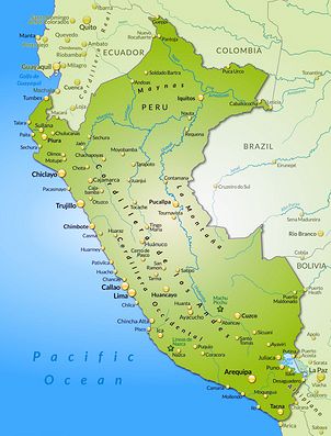 Peru-Anden, Karte